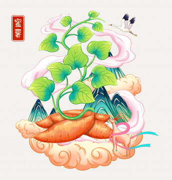 蜜薯插画手绘