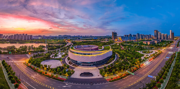 肥东博物馆夜景