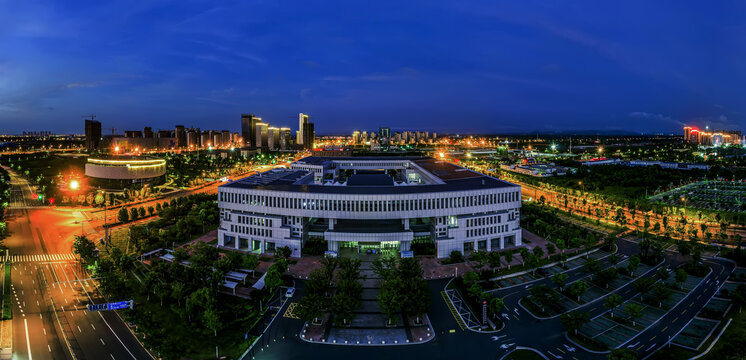 肥东县政务服务中心夜景