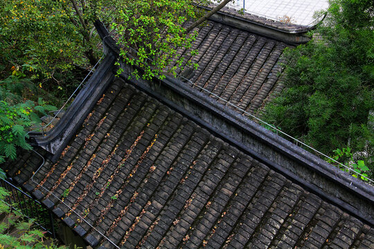 福州马尾古建筑屋脊