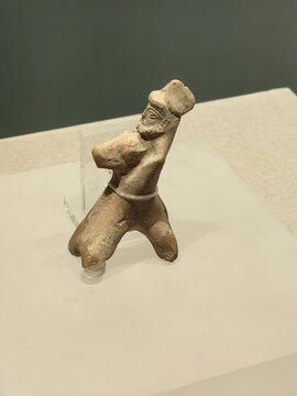 叙利亚文物波斯骑马者陶俑