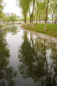 库尔勒天鹅河水道