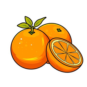 橙国潮插画元素