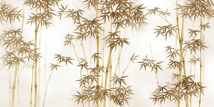 中式竹子画