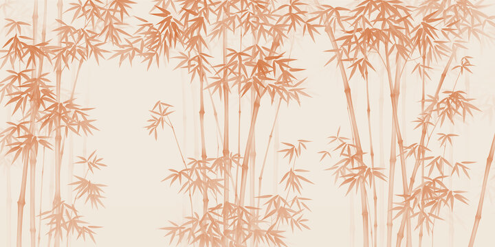 中式竹子画