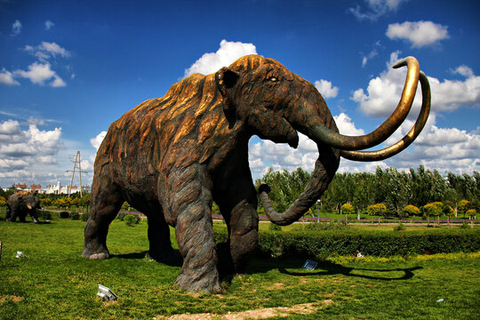 猛犸公园猛犸象雕塑
