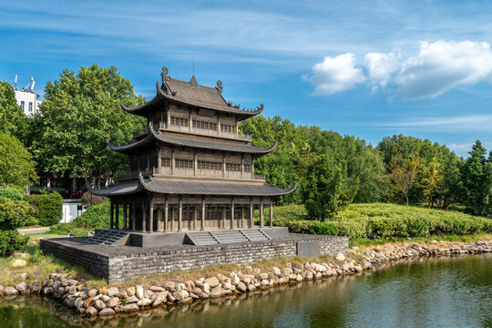 湖南岳阳楼公园岳阳楼清代模型