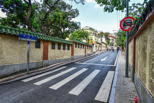 广州东山口培正路建筑风光