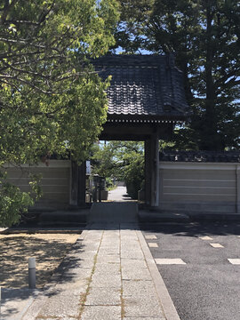 日本茨城县龙崎市大统禅寺大门