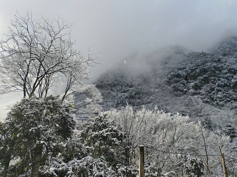 白雪皑皑