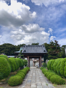 日本曹洞宗瑞龙山来见寺寺门