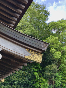 日本瑞龙山来见寺建筑局部