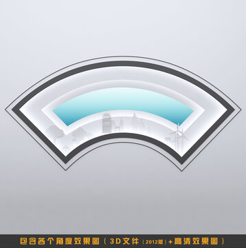 中式艺术花窗3d模型