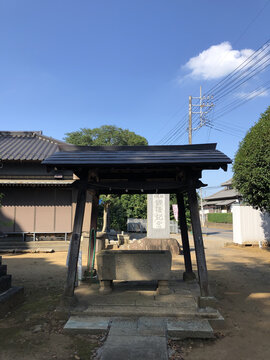 日本茨城县龙崎市村社八坂神社