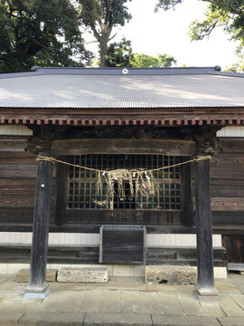 日本茨城县龙崎市村社八坂神社