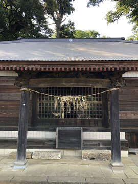 日本茨城县龙崎市村社八坂神社