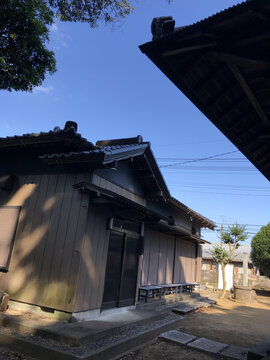 日本茨城县龙崎市村社八坂神社