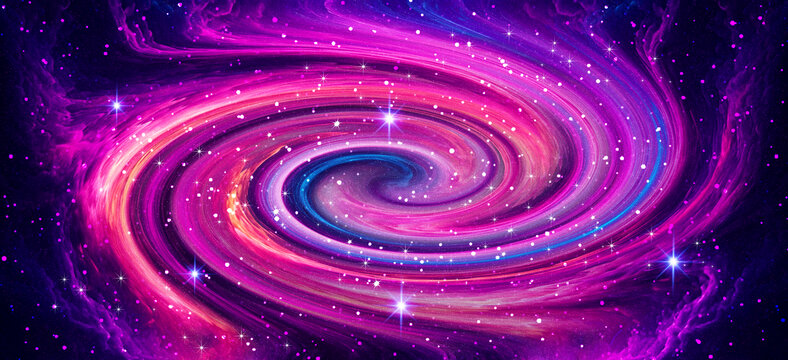 紫色高清旋涡星空