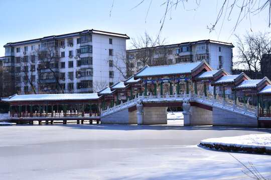 西海子公园雪景