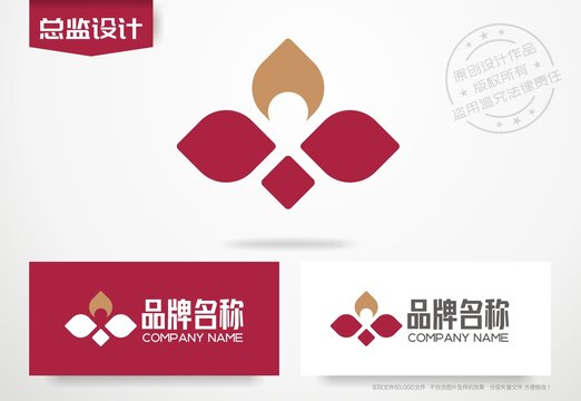 女性养生会所logo瑜伽馆标志