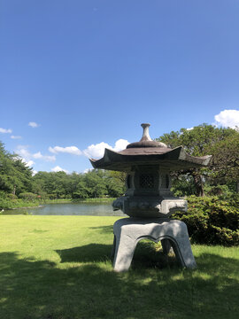 日本福岛绿水苑日式园林景观