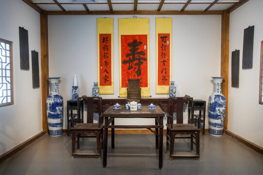 传统中式建筑会客厅