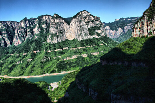 云台山太行山风景水库