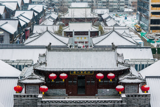 徐州文庙街区雪景
