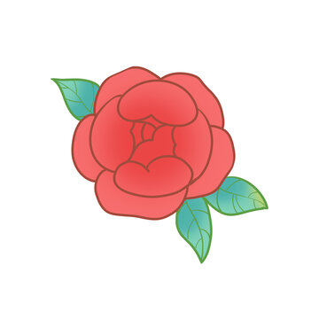玫瑰插画情人节