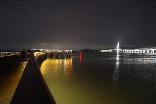 深圳湾城市夜景