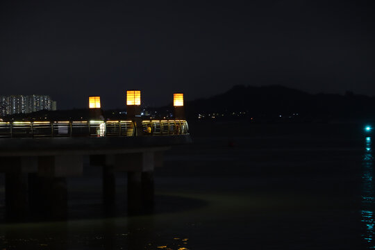 深圳湾城市夜景