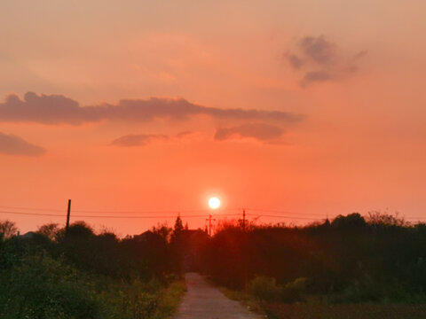 落日日落黄昏夕阳晚霞余晖