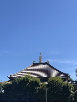 东京浅草寺古建筑屋顶