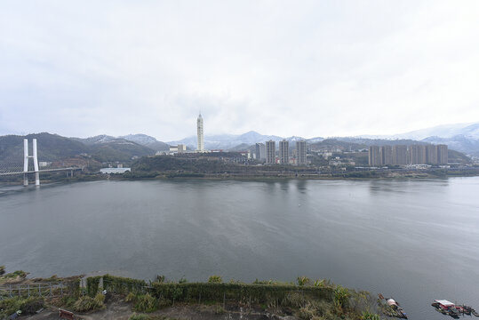 福建南平延平城市风光