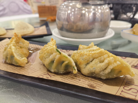 韭菜煎饺