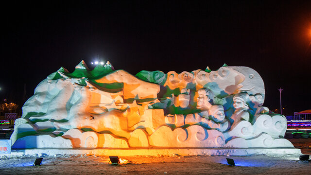 冰雕雪景