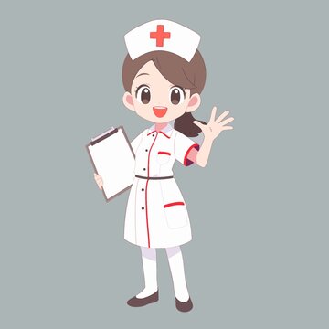 卡通医院护士