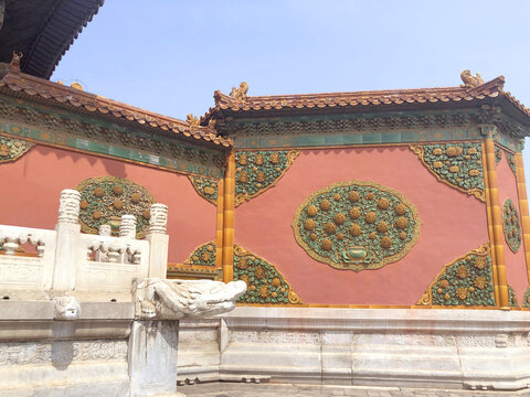 北京故宫养心殿影壁
