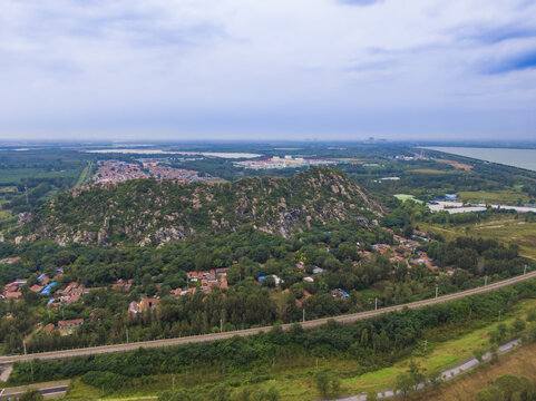 山东济南鹊山航拍