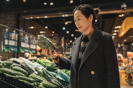 超市绿色食品的健康生活