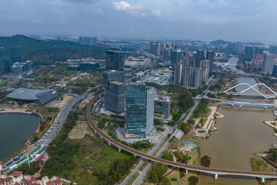 粤港澳大湾区南沙自贸区风景