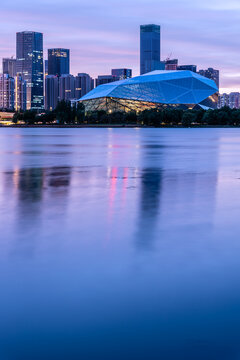 中国辽宁沈阳浑河五里河公园风景