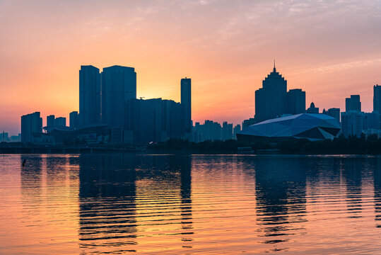 中国辽宁沈阳浑河五里河公园风景