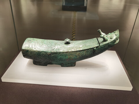 龙形铜觥商代后期铜器