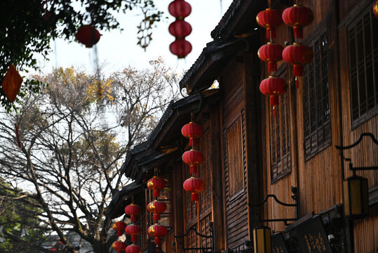 福建三坊七巷春季装饰