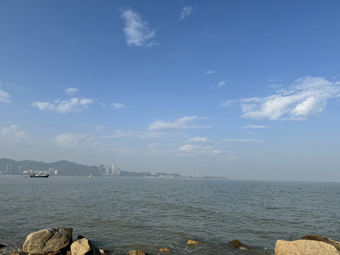 海景蓝天白云