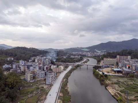 信宜西江温泉度假村航拍