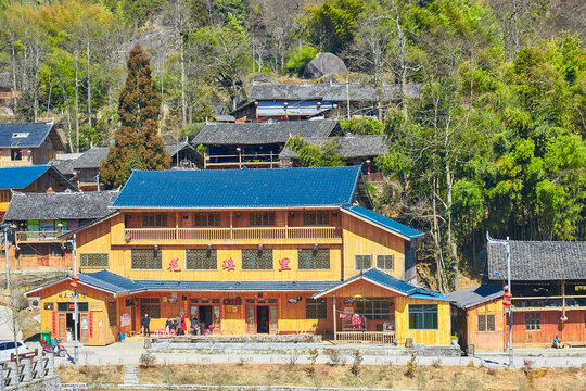 花瑶古寨梯田风景古寨建筑