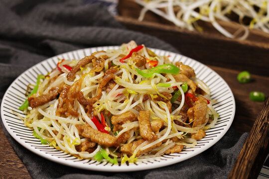 肉丝豆芽