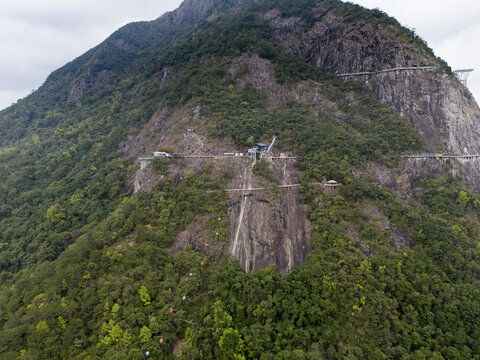 茂名信宜石根山航拍图